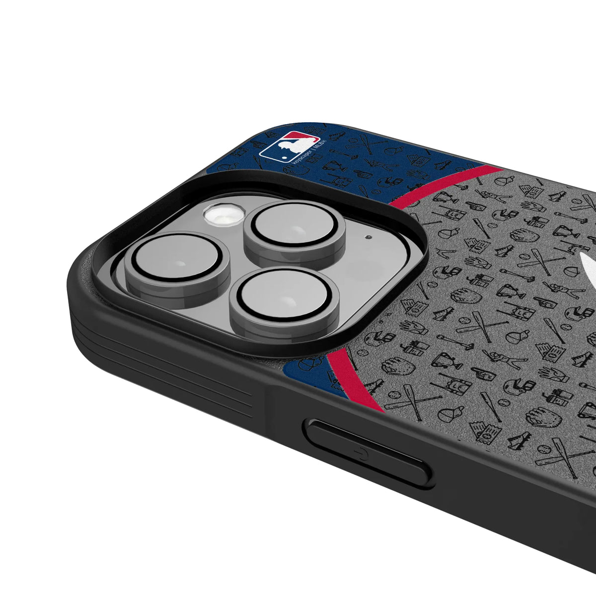 Atlanta Braves Personalized Circle iPhone Bump Phone Case for Apple iPhone - Detail