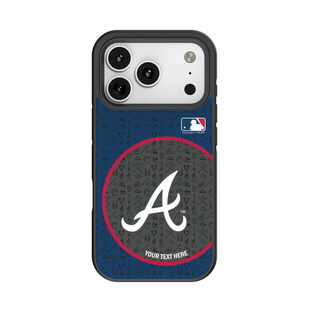 Atlanta Braves Personalized Circle Bump Phone Case for Apple iPhone