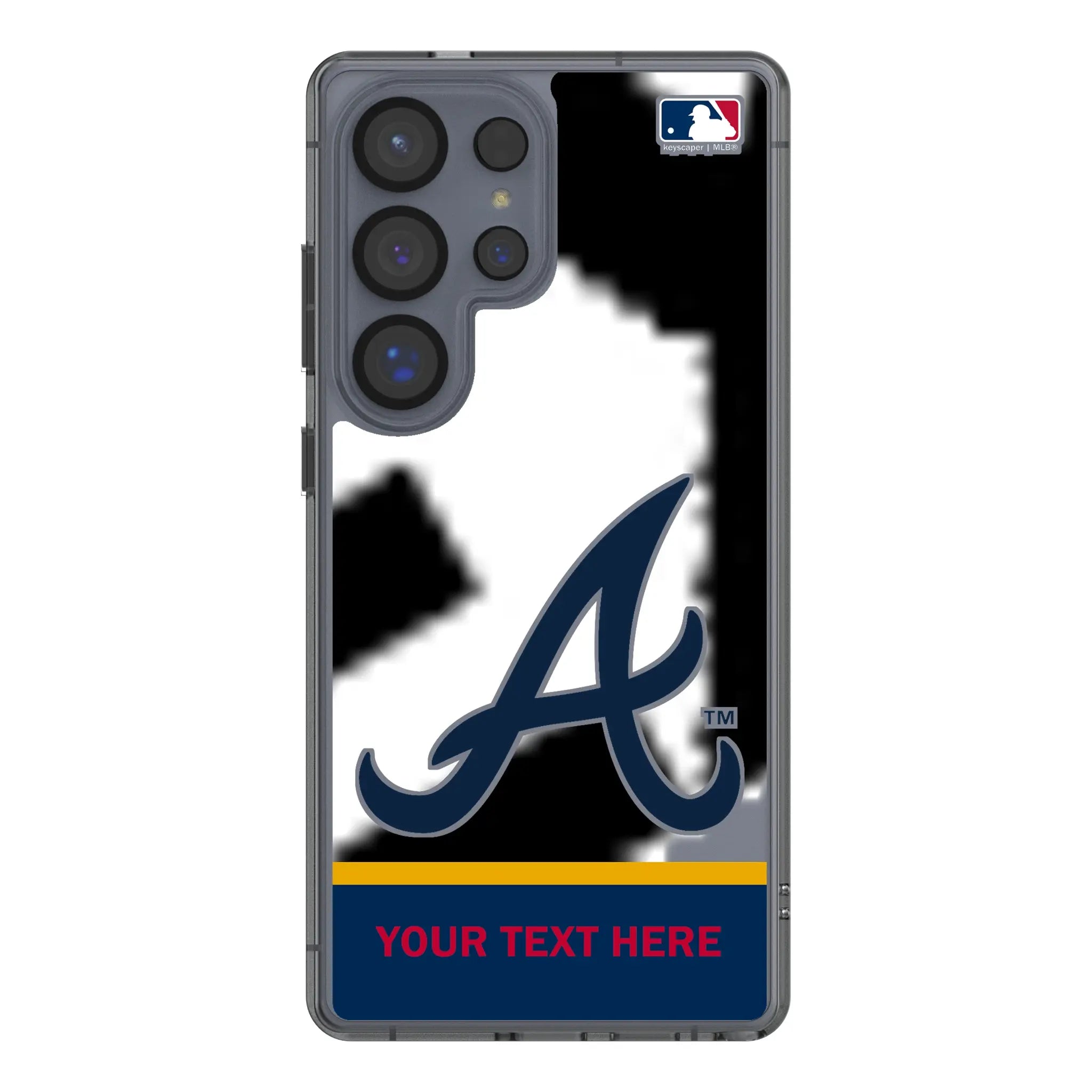 Atlanta Braves Personalized EndZone Plus Galaxy Clear Phone Case for Samsung Galaxy#Device_Galaxy S25 Ultra