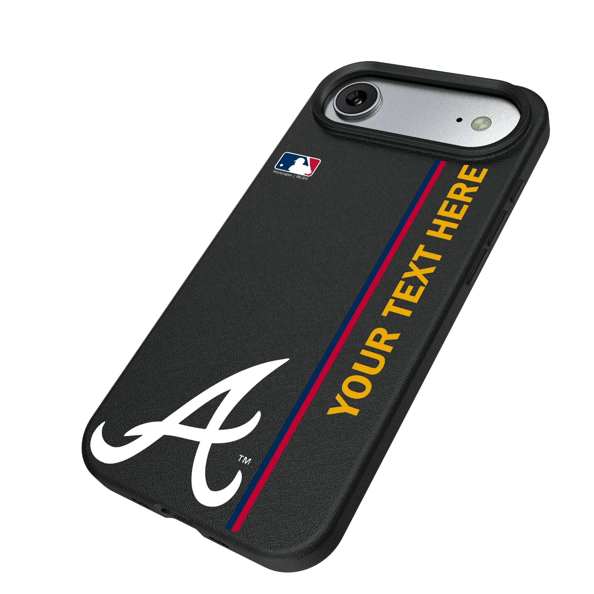 Atlanta Braves Personalized Sidebard iPhone MagSafe Compatible Phone Case for Apple iPhone - Isometric View#Device_iPhone Air
