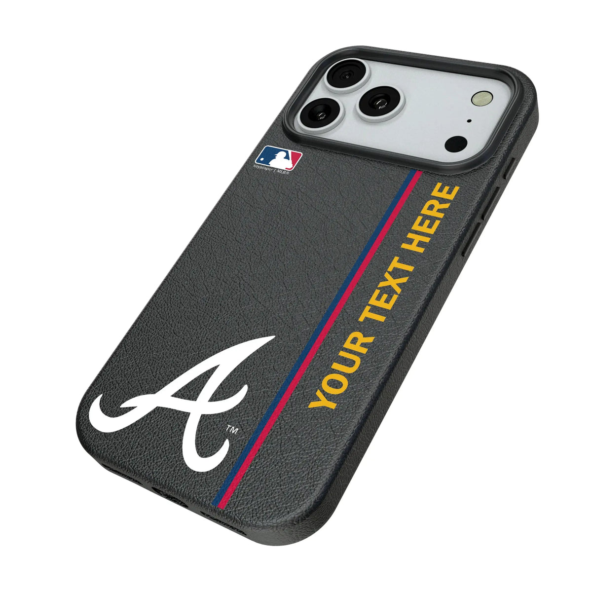 Atlanta Braves Personalized Sidebard iPhone MagSafe Compatible Phone Case for Apple iPhone - Isometric View#Device_iPhone 18 Pro Max