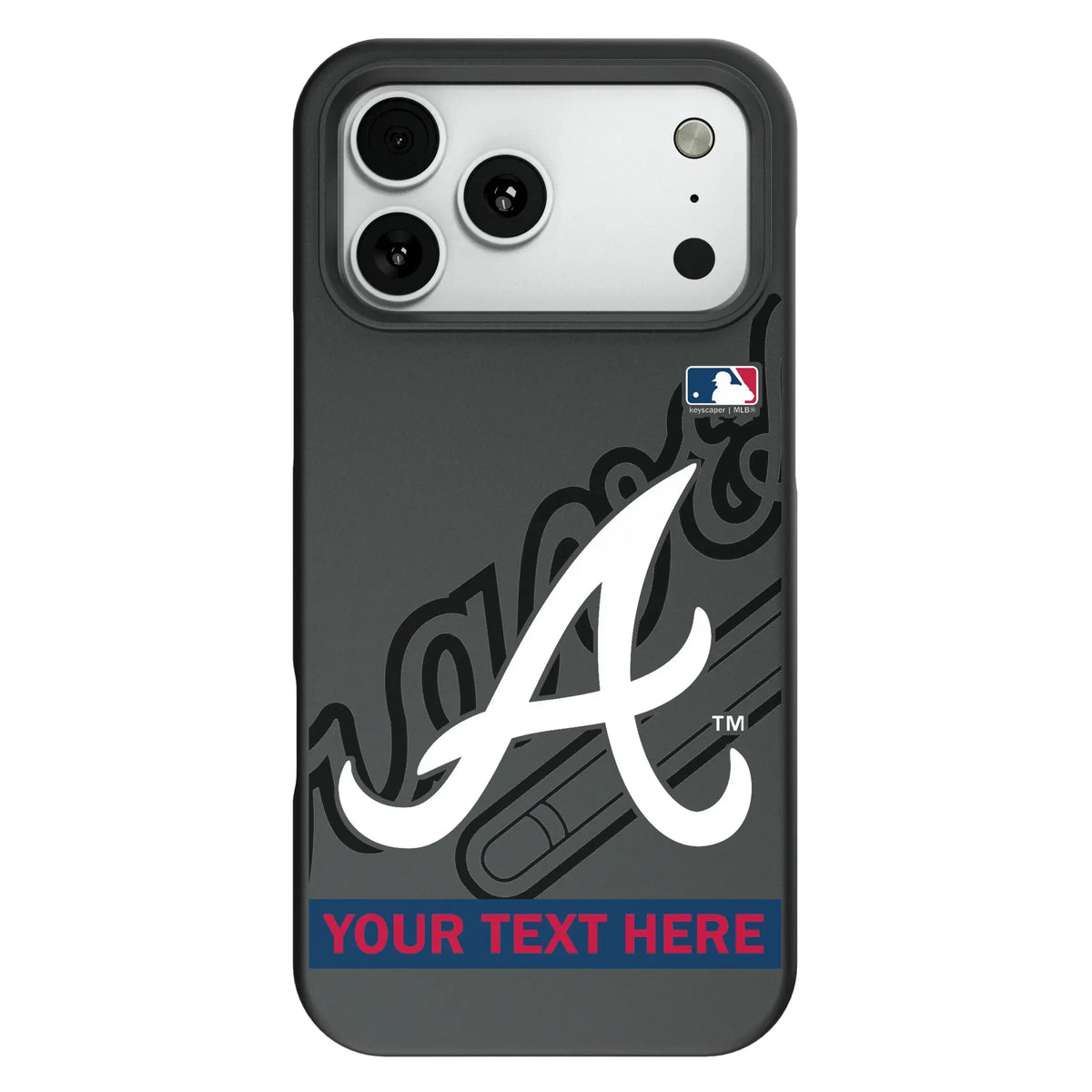 Atlanta Braves Personalized Tilt Bump Phone Case for Apple iPhone