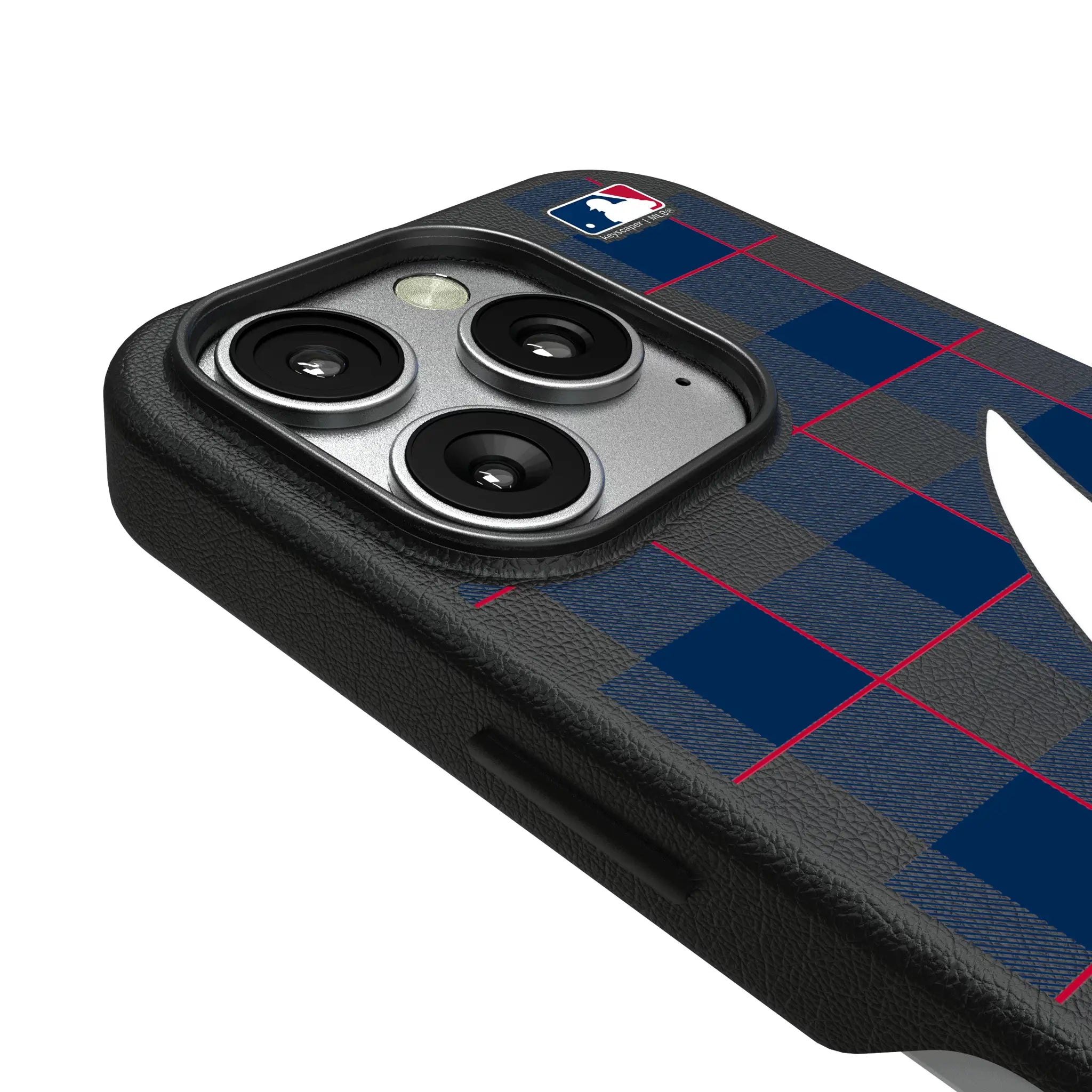 Atlanta Braves Plaid iPhone MagSafe Compatible Phone Case for Apple iPhone - Detail