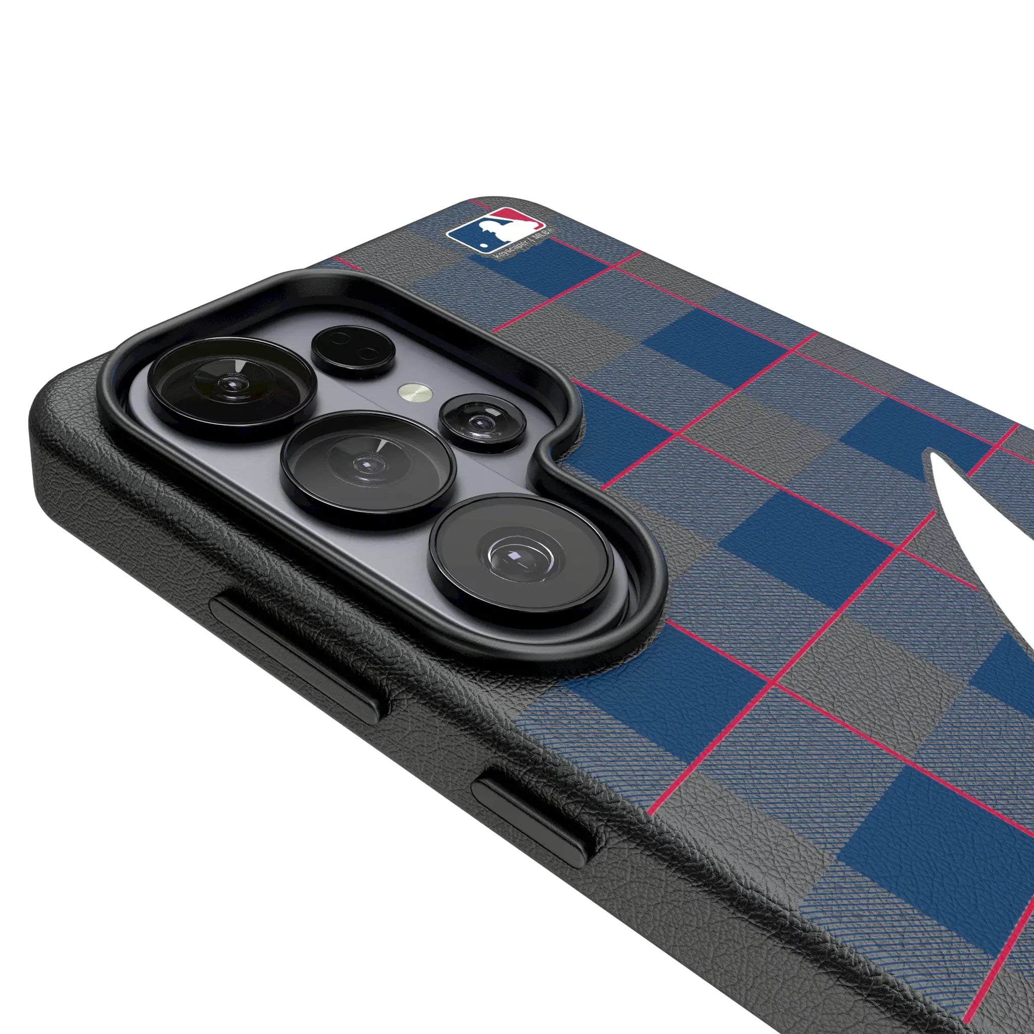 Atlanta Braves Plaid Galaxy MagSafe Compatible Phone Case for Samsung Galaxy - Detail#Device_Galaxy S26 Ultra