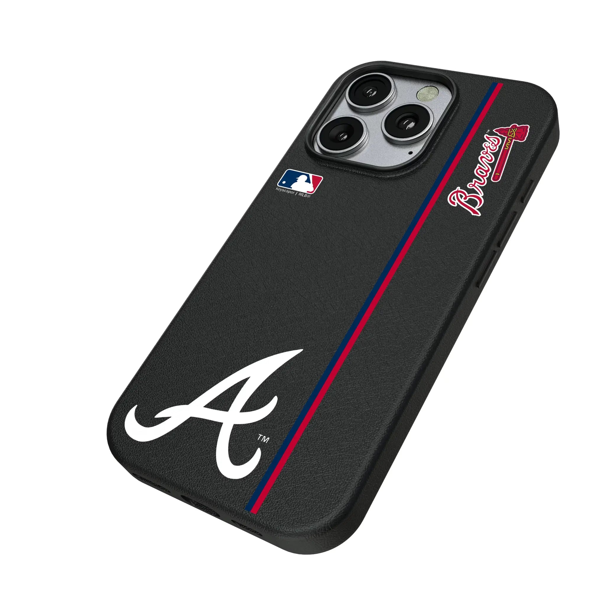 Atlanta Braves Sidebar iPhone MagSafe Compatible Phone Case for Apple iPhone - Isometric View