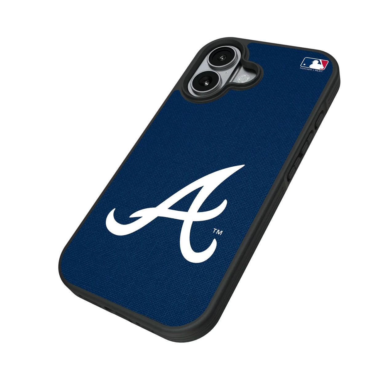 Atlanta Braves Solid iPhone Bump Phone Case for Apple iPhone - Isometric View#Device_iPhone 17
