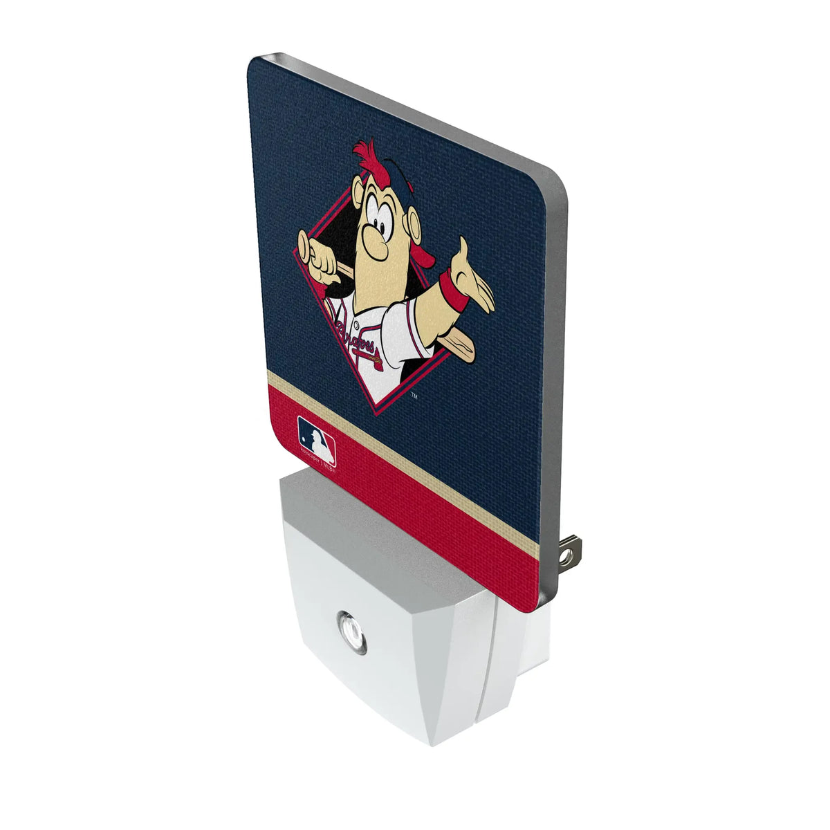 Atlanta Braves Stripe Night Light 2-Pack - Isometric View