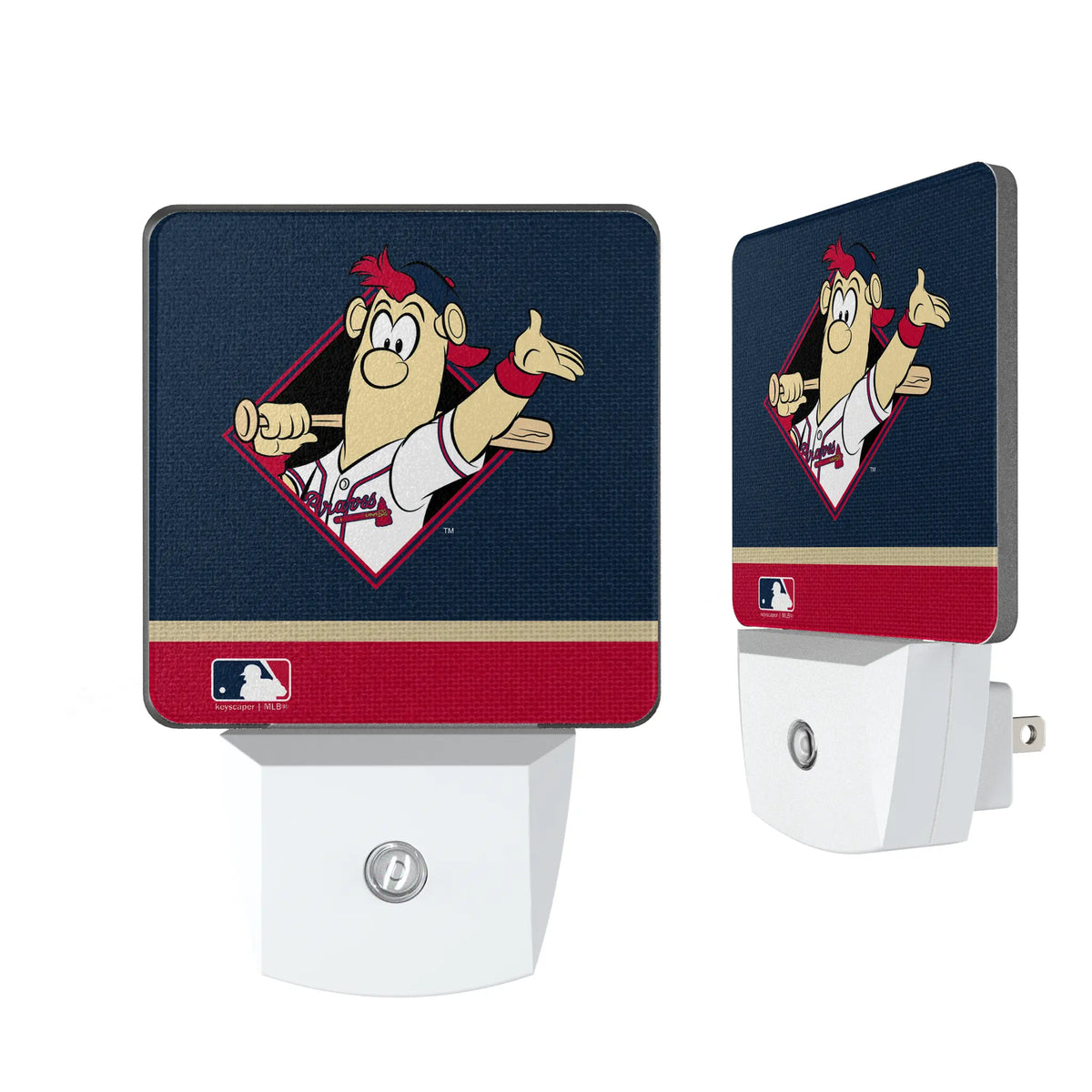 Atlanta Braves Stripe Night Light 2-Pack