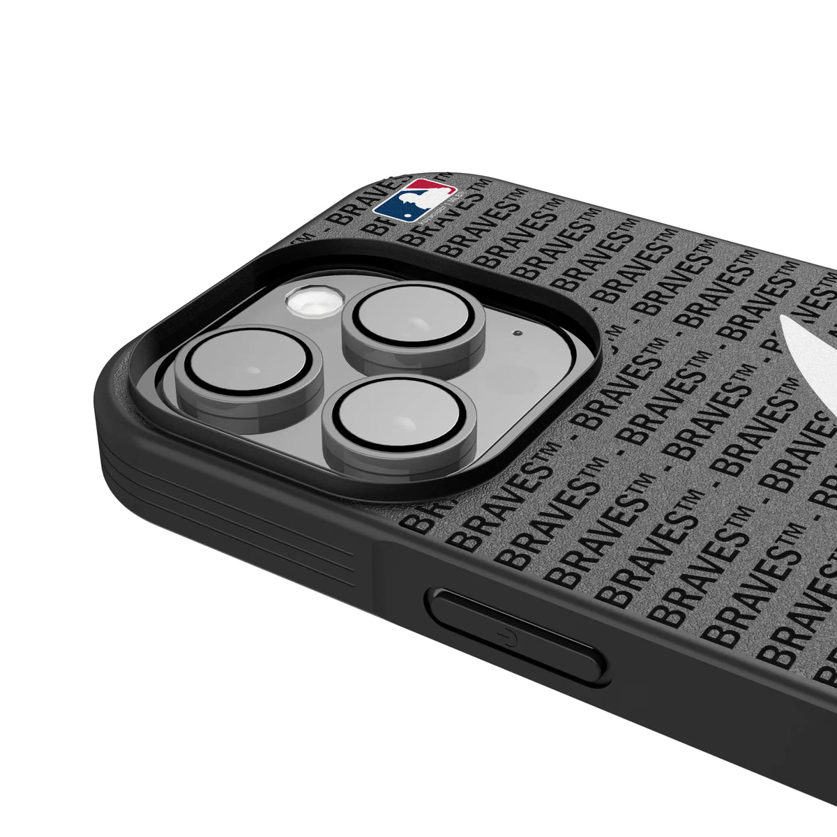 Atlanta Braves Text Backdrop iPhone Bump Phone Case for Apple iPhone - Detail
