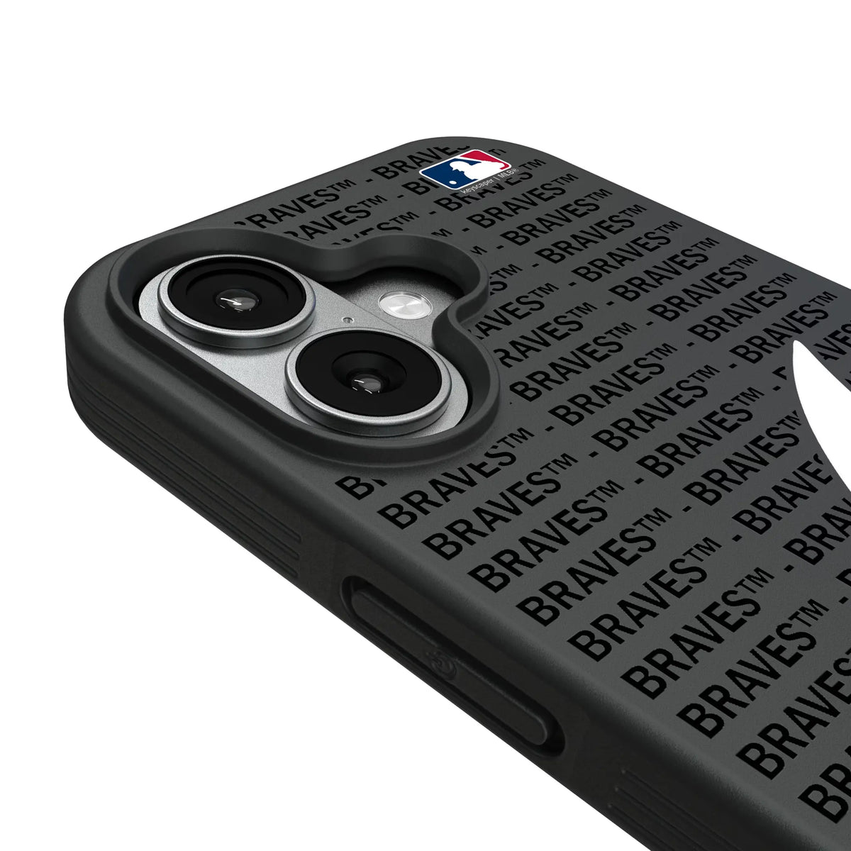 Atlanta Braves Text Backdrop iPhone Bump Phone Case for Apple iPhone - Detail#Device_iPhone 17
