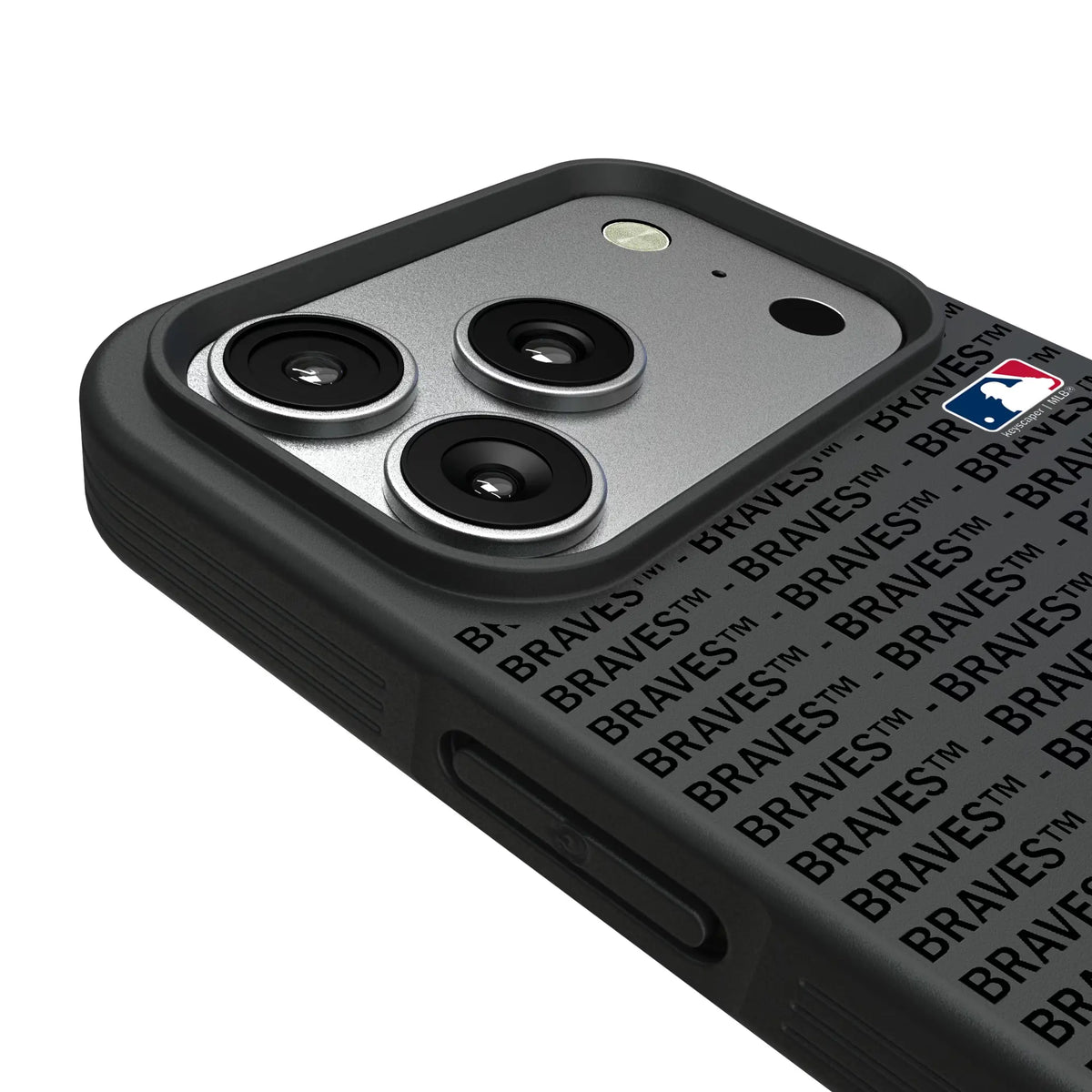 Atlanta Braves Text Backdrop iPhone Bump Phone Case for Apple iPhone - Detail#Device_iPhone 17 Pro
