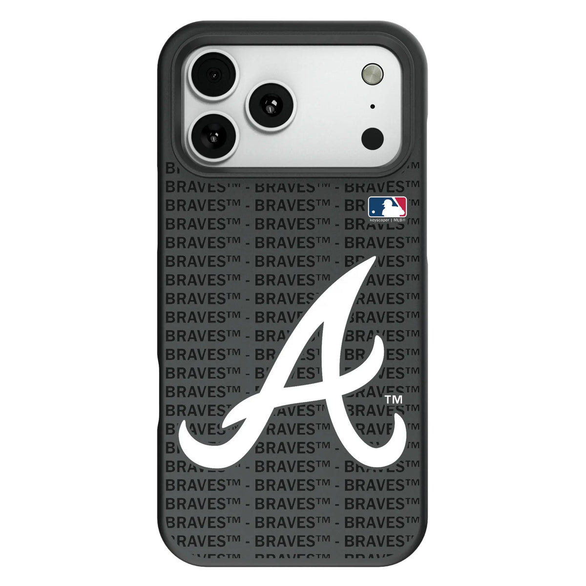 Atlanta Braves Text Backdrop Bump Phone Case for Apple iPhone