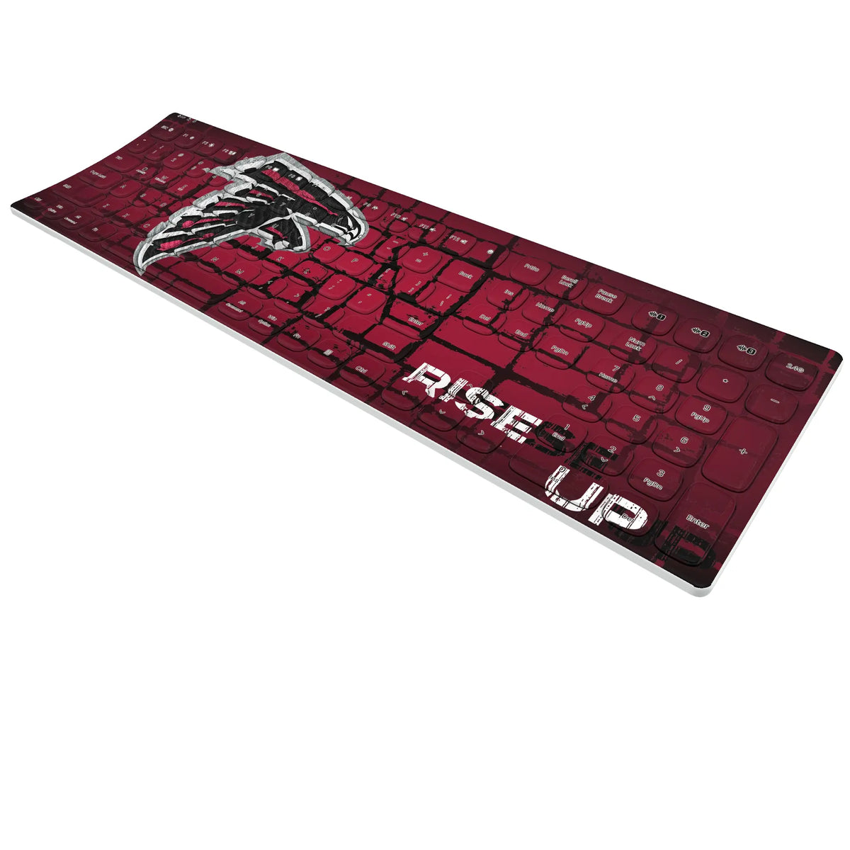 Atlanta Falcons Brick KKB605 Curved Wireless Keyboard - Isometric View