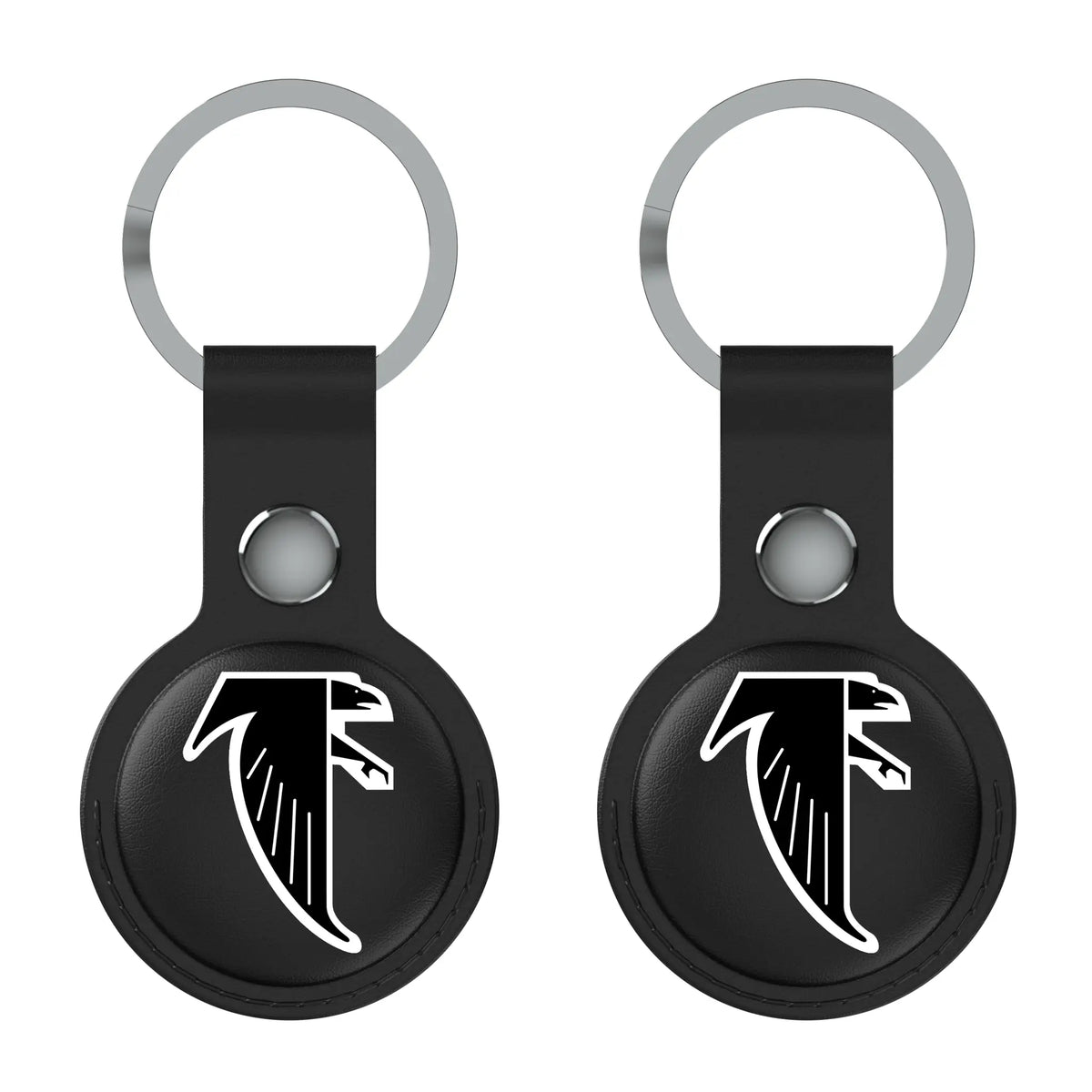 Atlanta Falcons Classic Insignia AirTag Black Airtag Holder 2-Pack