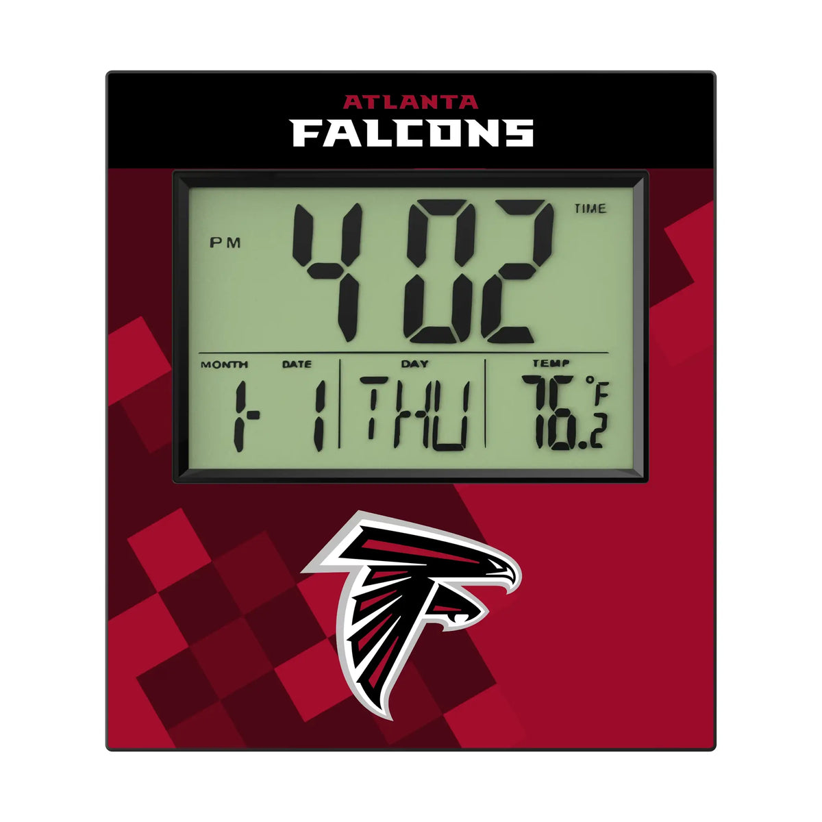 Atlanta Falcons Color Block Wall Clock