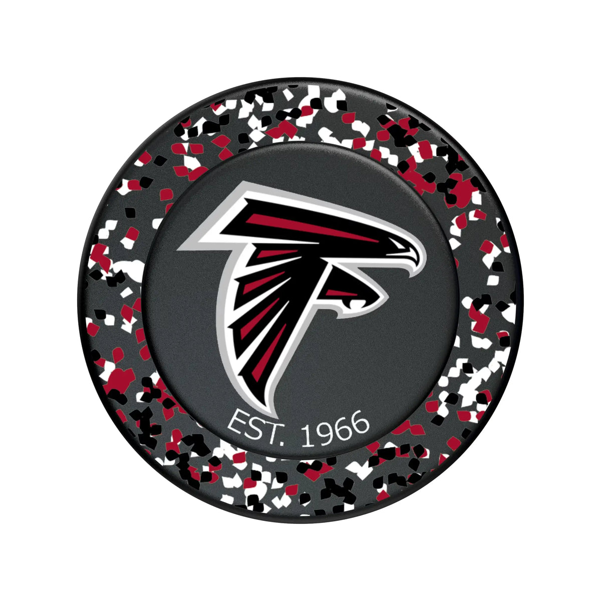 Atlanta Falcons Confetti Popsockets Round Magnetic