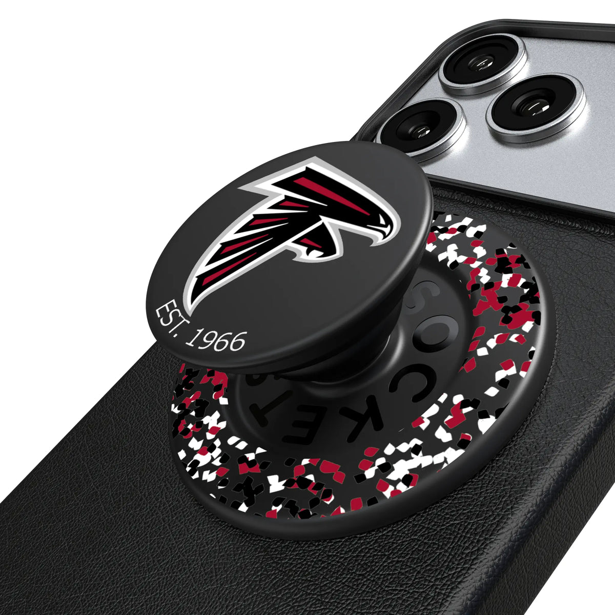 Atlanta Falcons Confetti Popsockets Round Magnetic