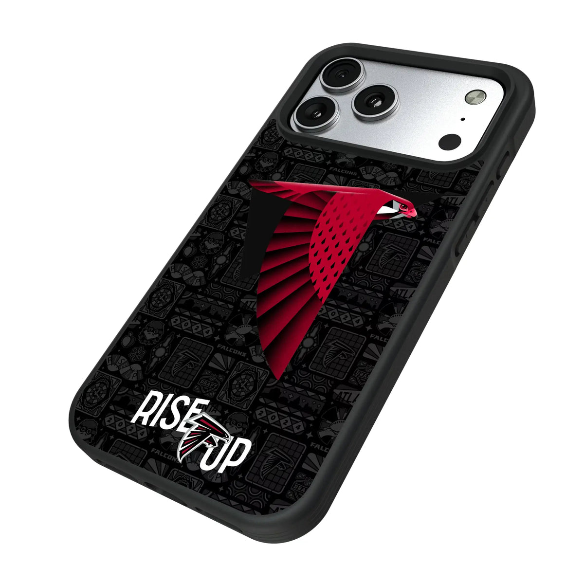 Atlanta Falcons Deco iPhone Bump Phone Case for Apple iPhone - Isometric View#Device_iPhone 17 Pro Max