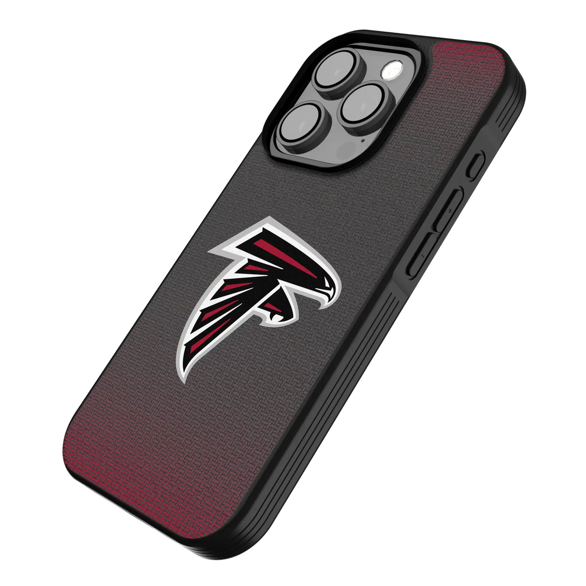 Atlanta Falcons Linen iPhone Bump Phone Case for Apple iPhone - Isometric View