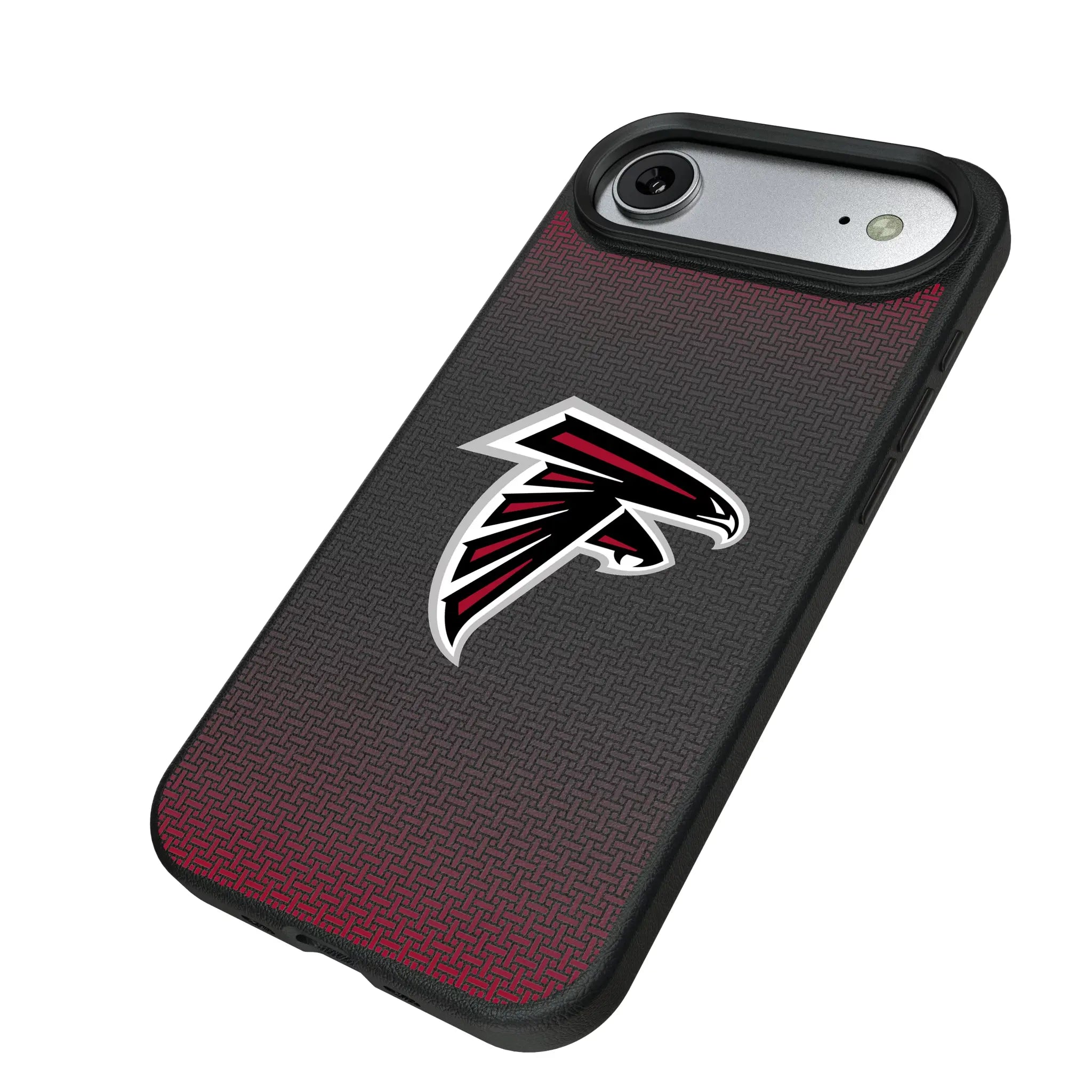 Atlanta Falcons Linen iPhone MagSafe Compatible Phone Case for Apple iPhone - Isometric View#Device_iPhone Air