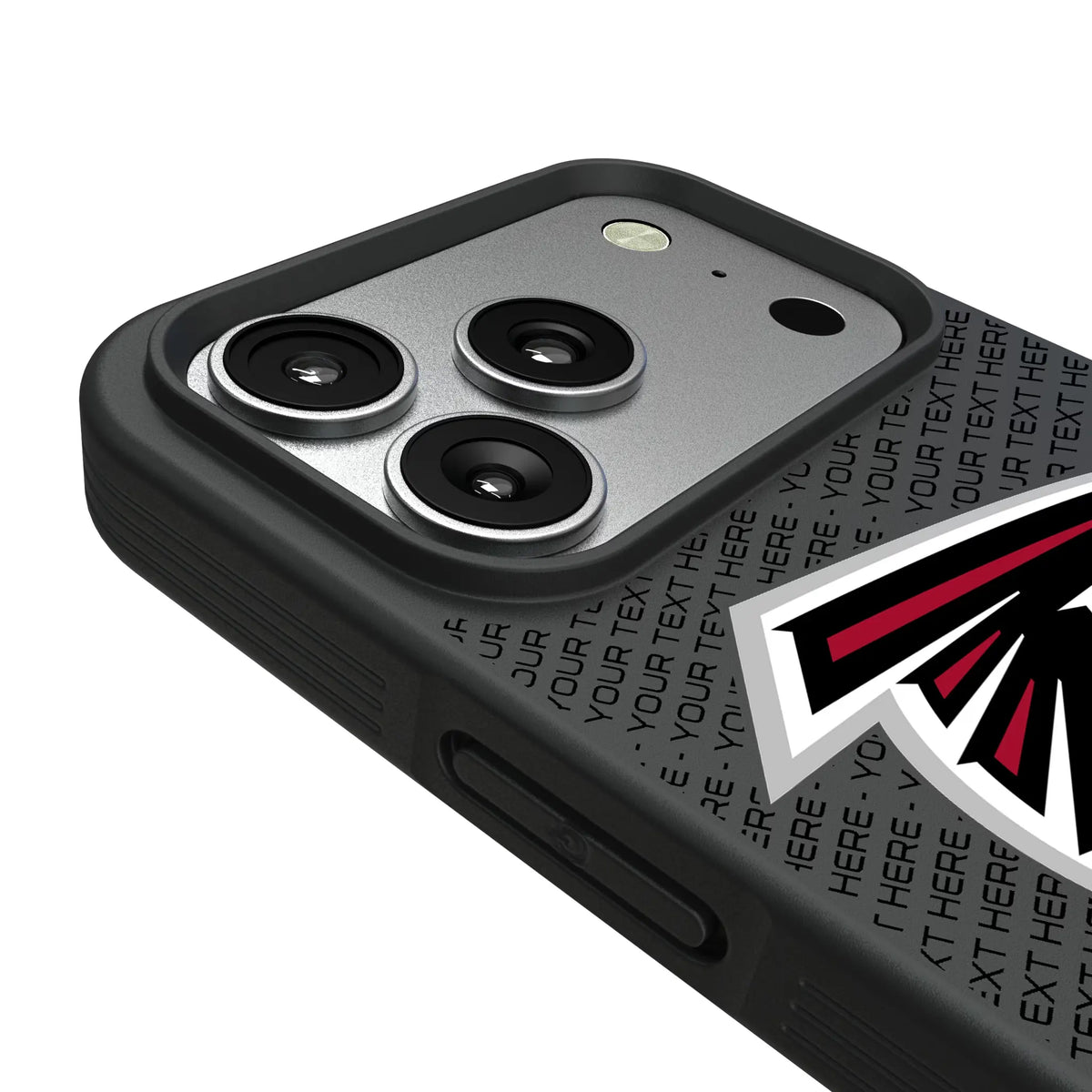 Atlanta Falcons Personalized EndZone Plus iPhone Bump Phone Case for Apple iPhone - Detail#Device_iPhone 17 Pro