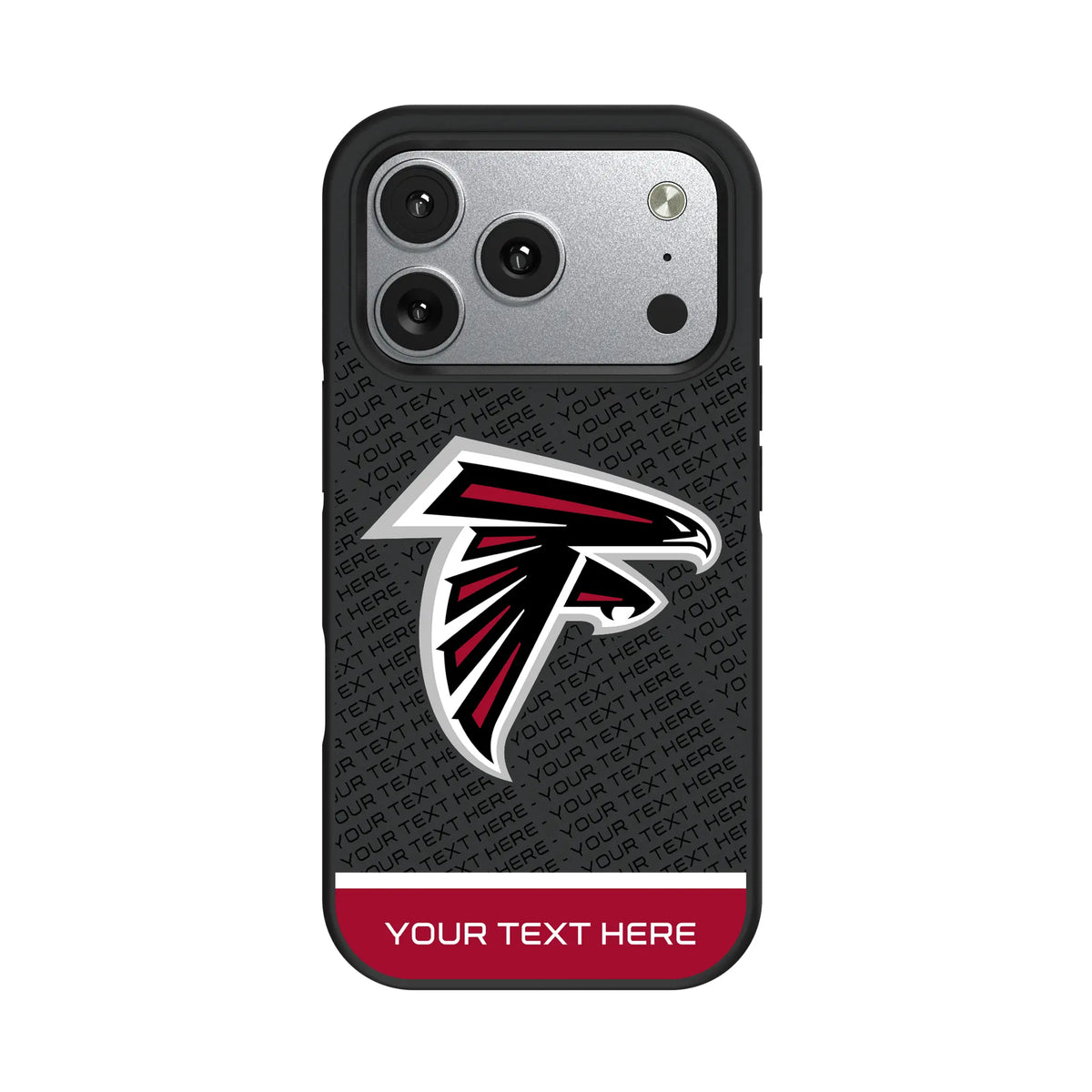 Atlanta Falcons Personalized EndZone Plus iPhone Bump Phone Case for Apple iPhone#Device_iPhone 17 Pro