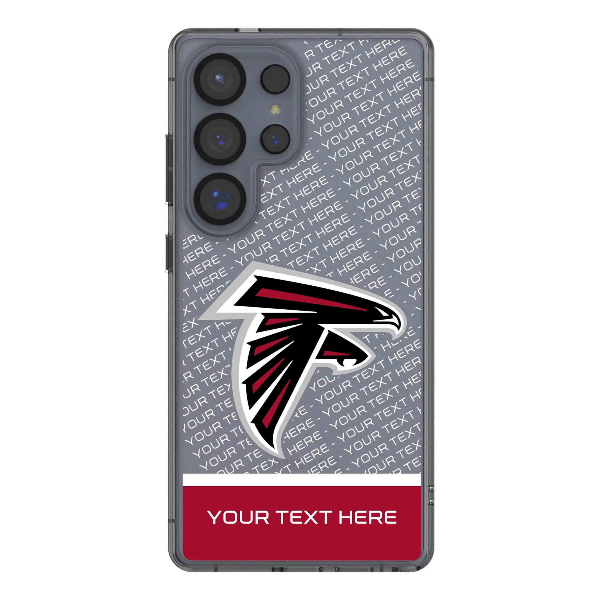 Atlanta Falcons Personalized EndZone Plus Galaxy Clear Phone Case for Samsung Galaxy#Device_Galaxy S25 Ultra