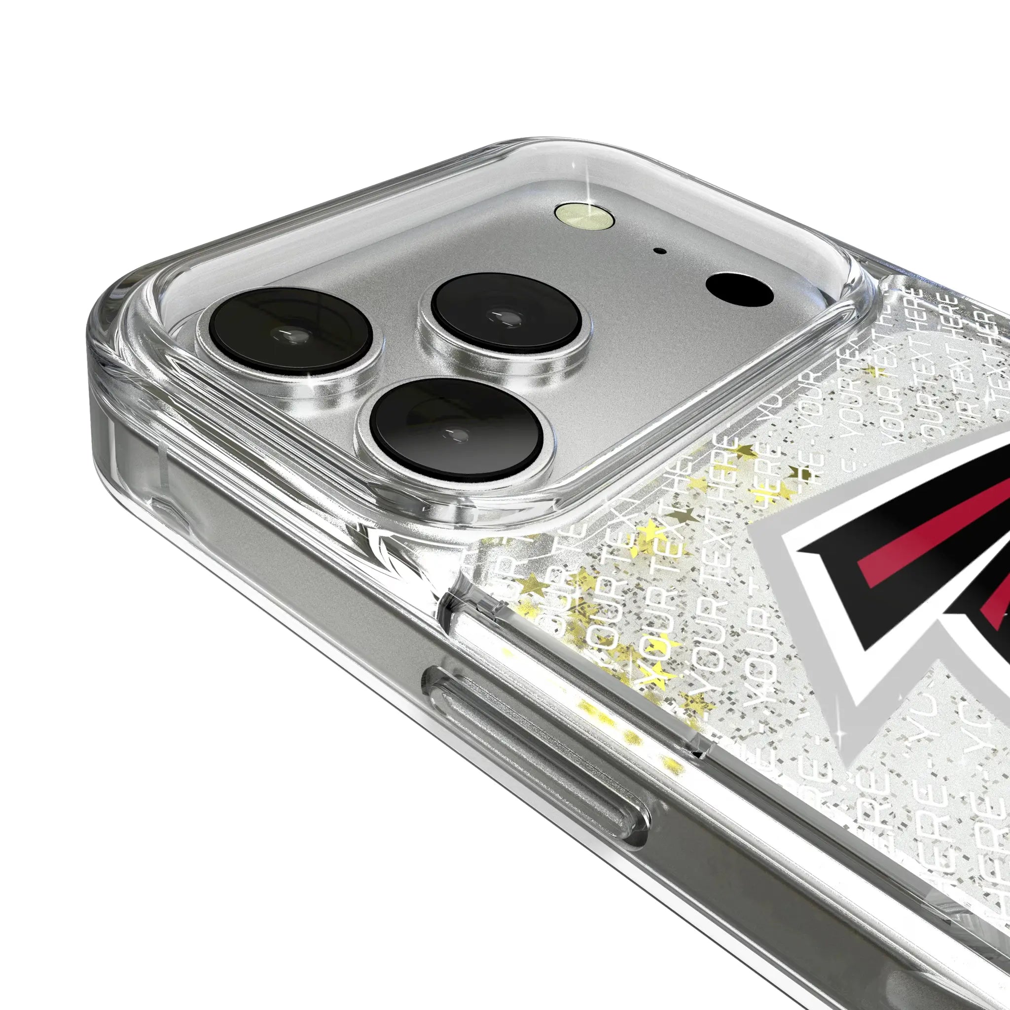Atlanta Falcons Personalized EndZone Plus iPhone Glitter Phone Case for Apple iPhone - Detail