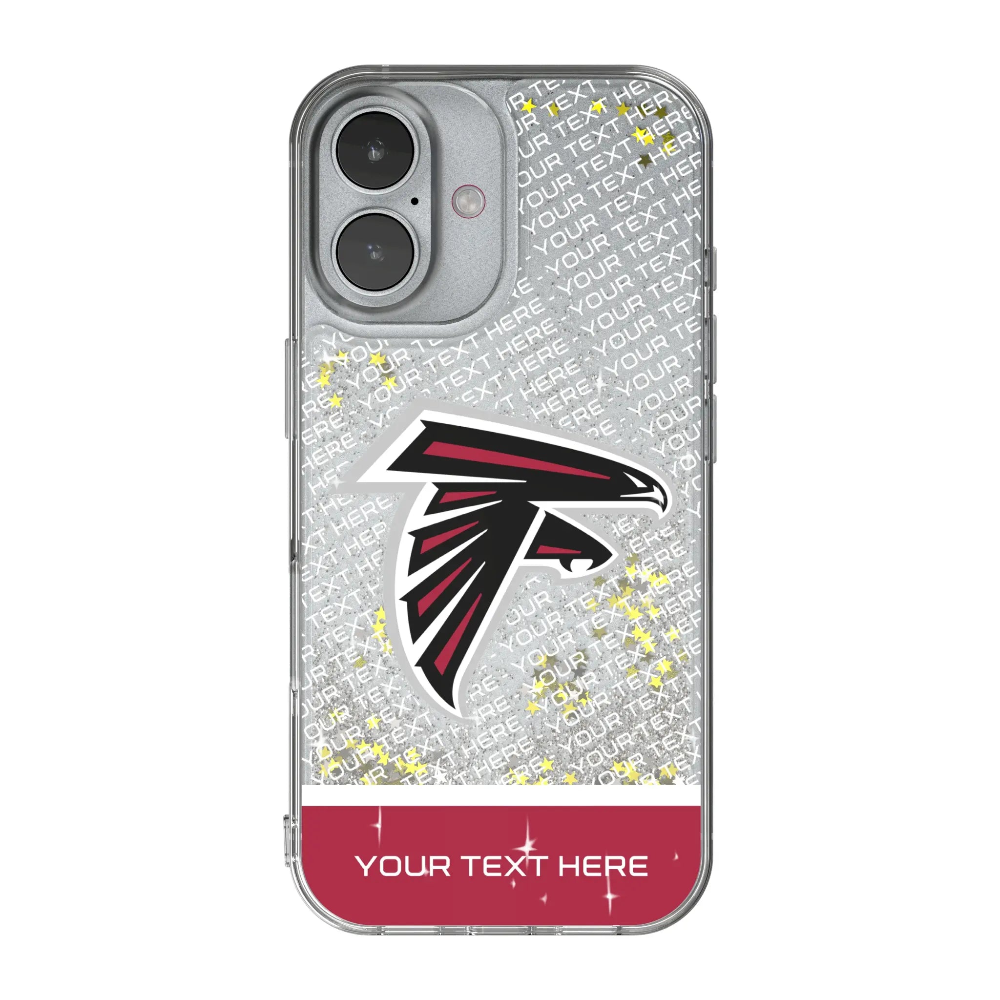 Atlanta Falcons Personalized EndZone Plus iPhone Glitter Phone Case for Apple iPhone