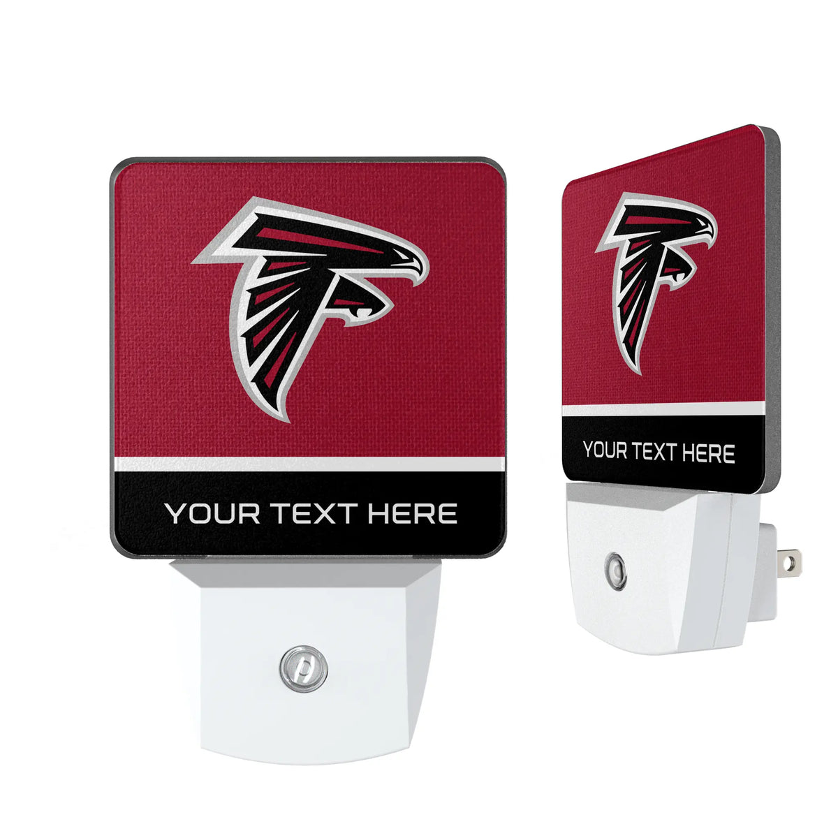 Atlanta Falcons Personalized Endzone Solid Night Light 2-Pack