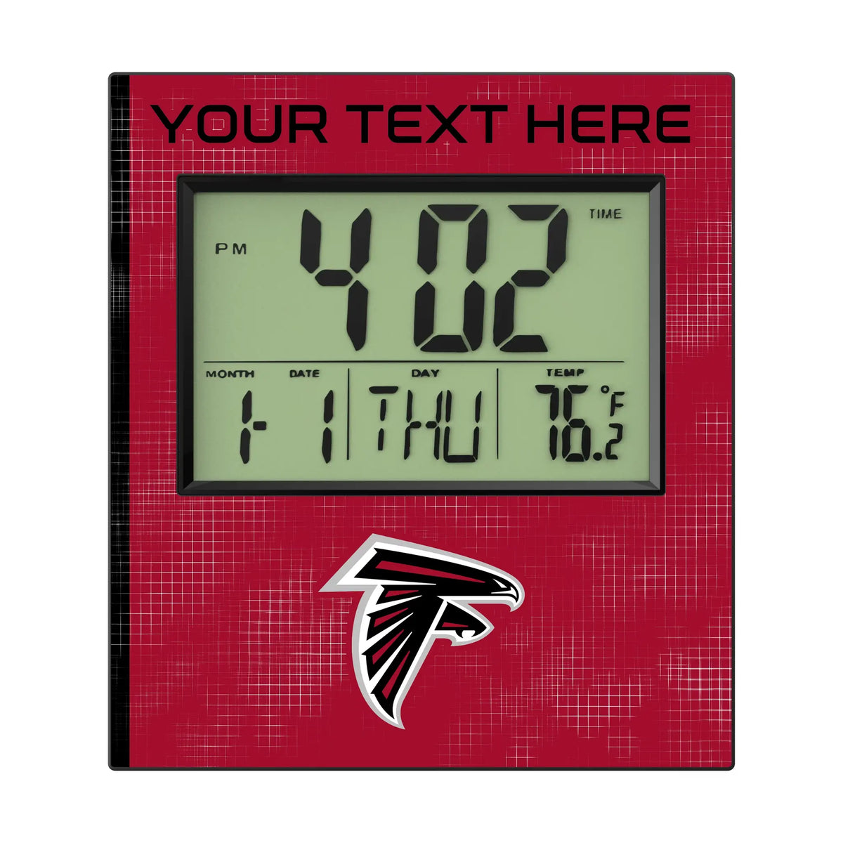Atlanta Falcons Personalized Hatch Wall Clock