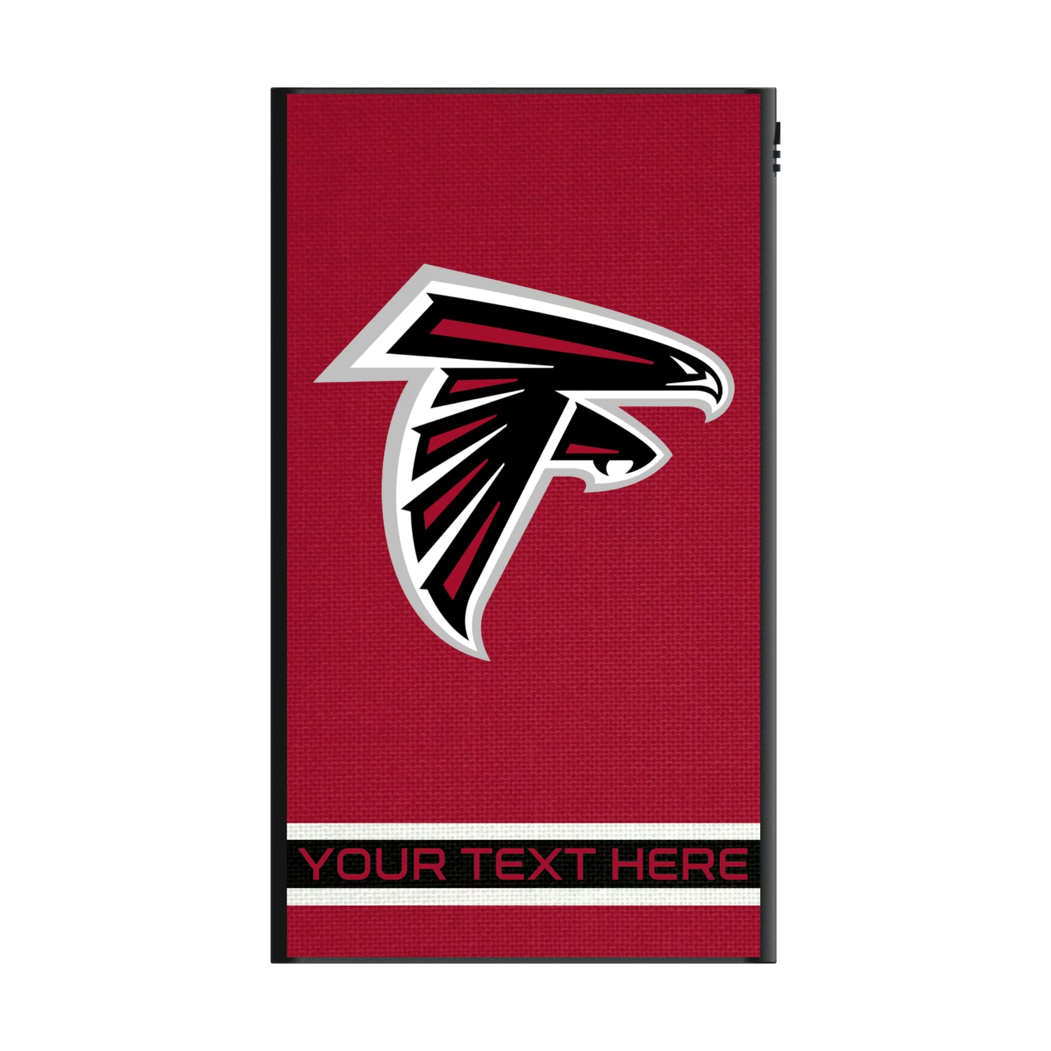 Atlanta Falcons Personalized Stripe 5000mAh Flat Powerbank