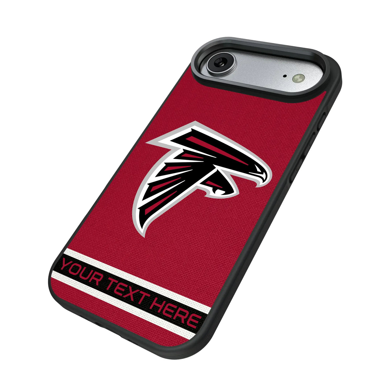 Atlanta Falcons Personalized Stripe iPhone Bump Phone Case for Apple iPhone - Isometric View#Device_iPhone Air