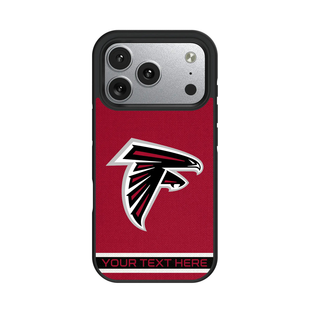 Atlanta Falcons Personalized Stripe iPhone Bump Phone Case for Apple iPhone#Device_iPhone 17 Pro