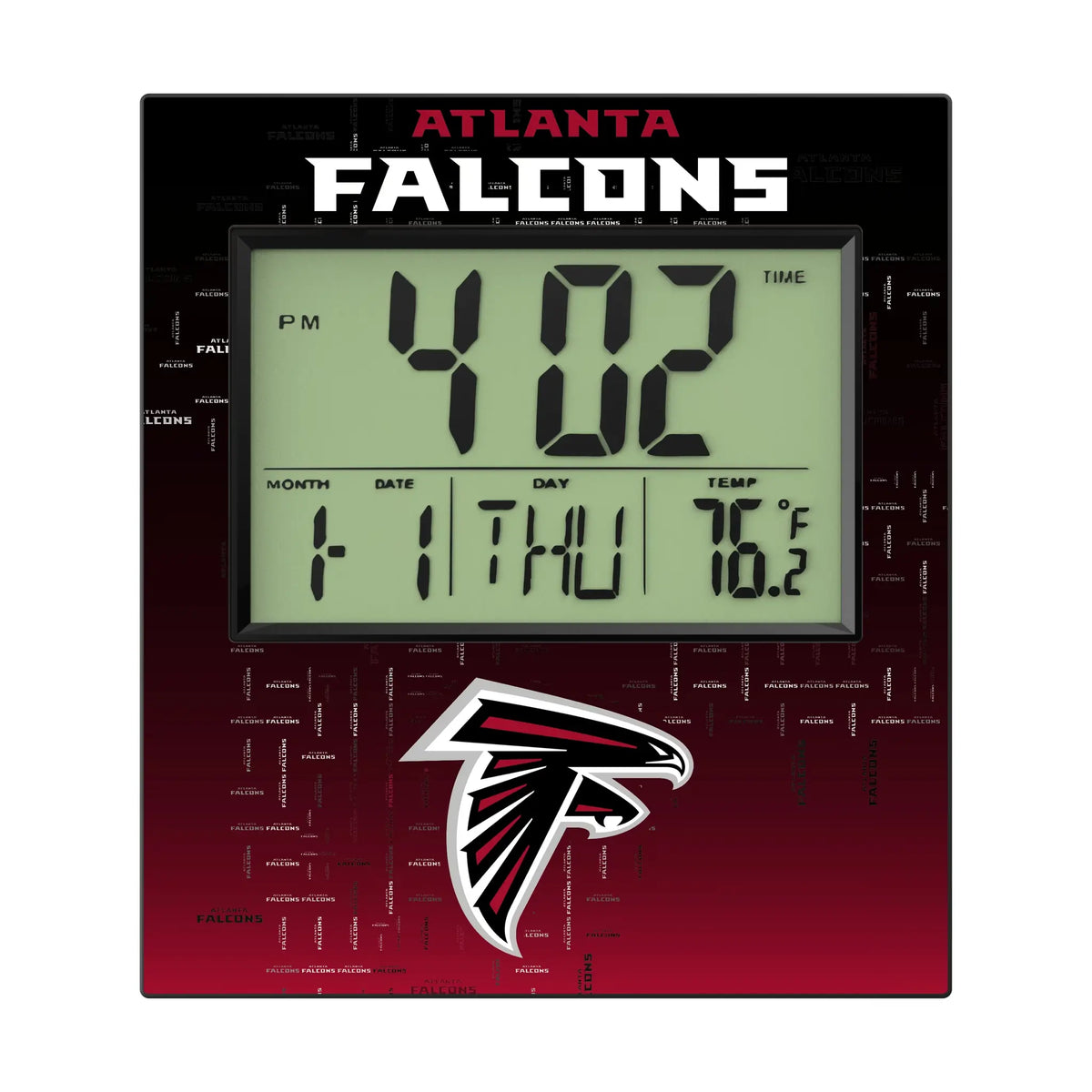 Atlanta Falcons Quadtile Wall Clock