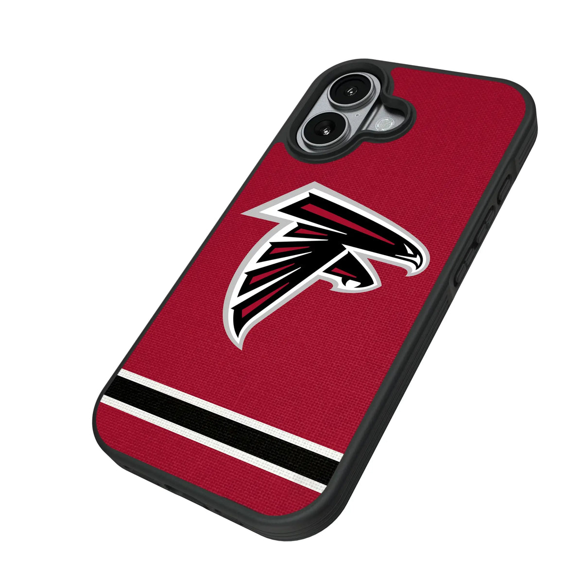 Atlanta Falcons Stripe iPhone Bump Phone Case for Apple iPhone - Isometric View#Device_iPhone 17
