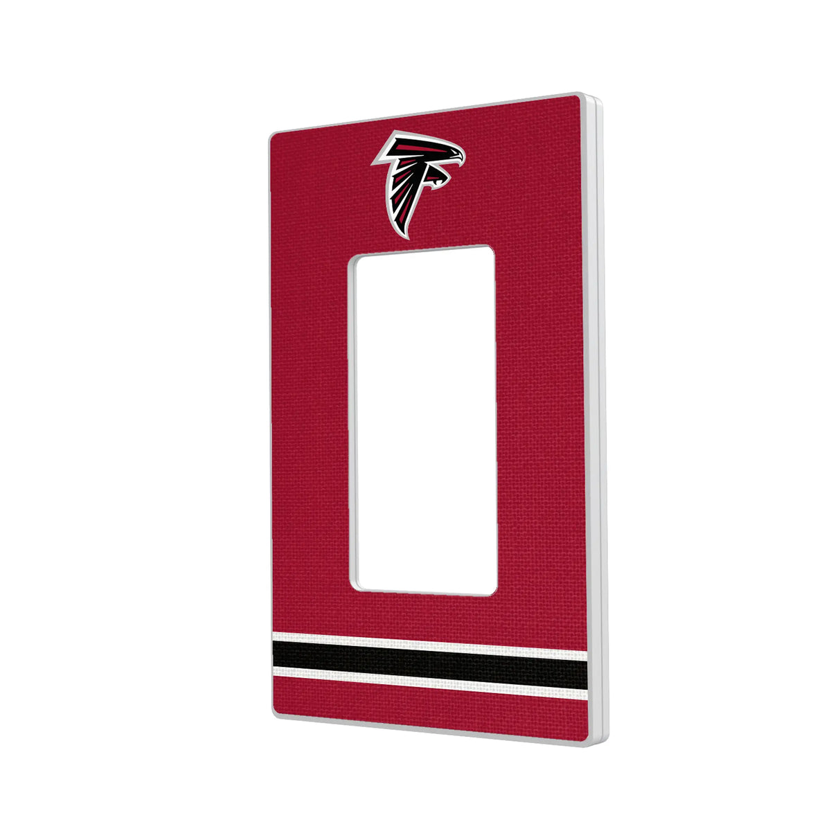 Atlanta Falcons Stripe Hidden-Screw Light Switch Plate#Style_Single Rocker