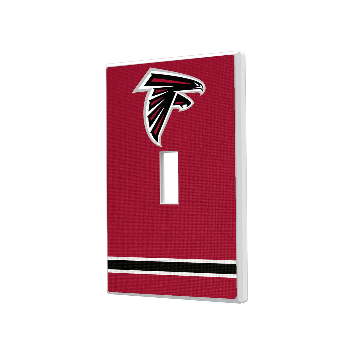 Atlanta Falcons Stripe Hidden-Screw Light Switch Plate#Style_Single Toggle