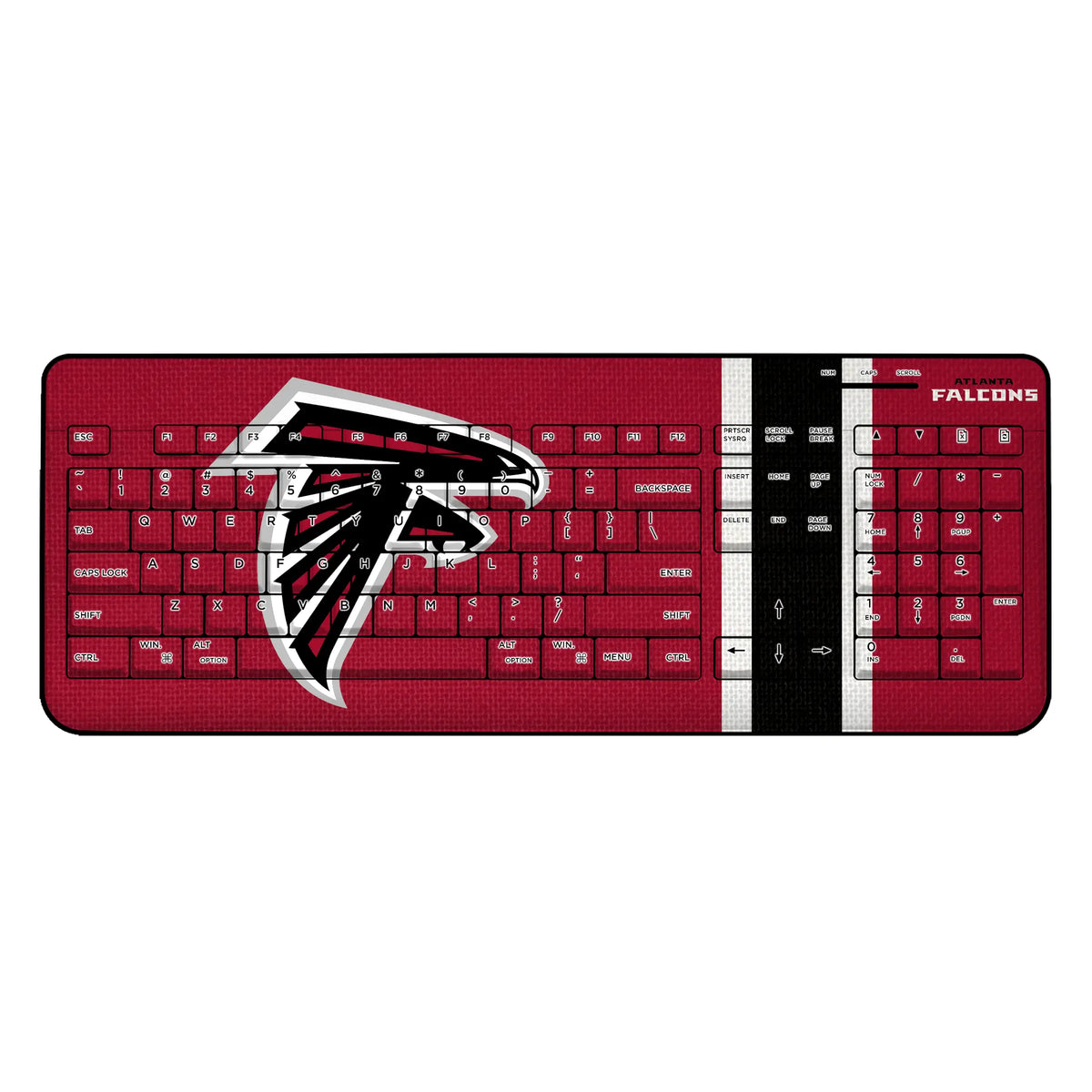 Atlanta Falcons Stripe Wireless USB Keyboard