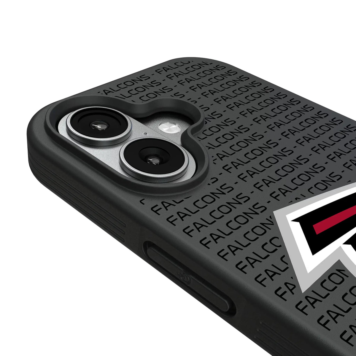 Atlanta Falcons Text Backdrop iPhone Bump Phone Case for Apple iPhone - Detail#Device_iPhone 17
