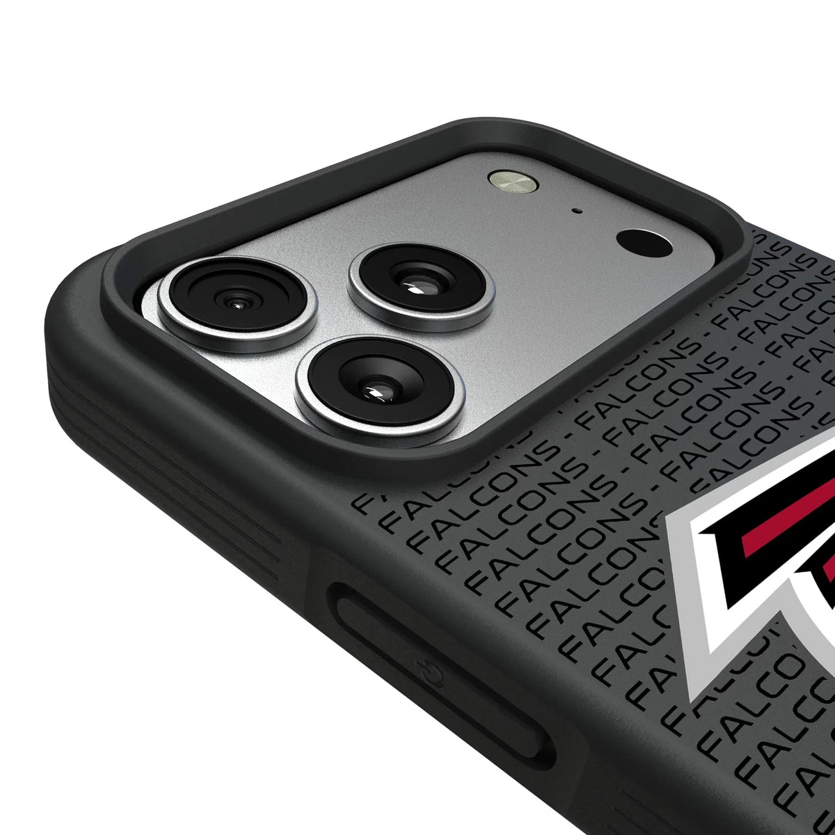 Atlanta Falcons Text Backdrop iPhone Bump Phone Case for Apple iPhone - Detail#Device_iPhone 17 Pro Max