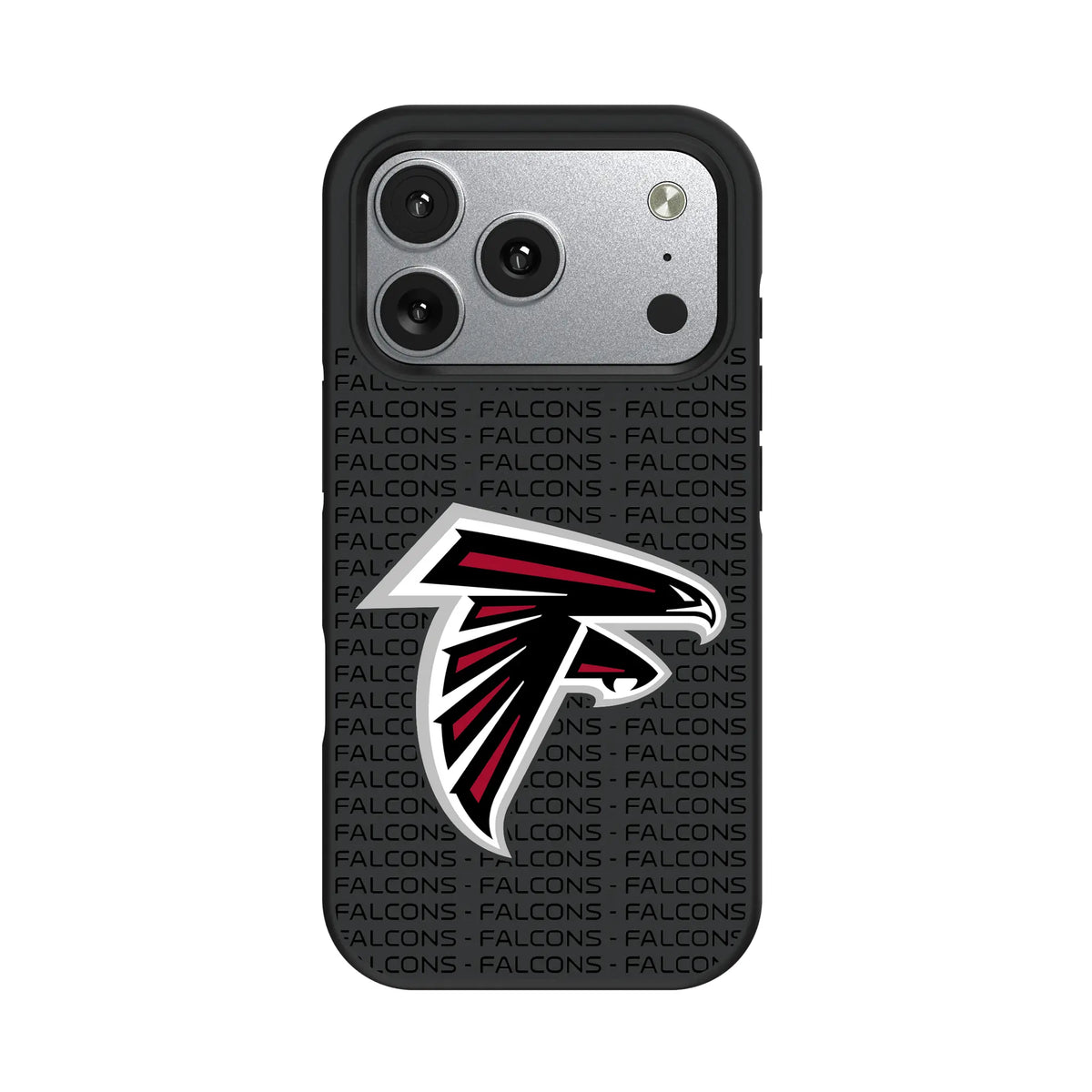 Atlanta Falcons Text Backdrop iPhone Bump Phone Case for Apple iPhone#Device_iPhone 17 Pro