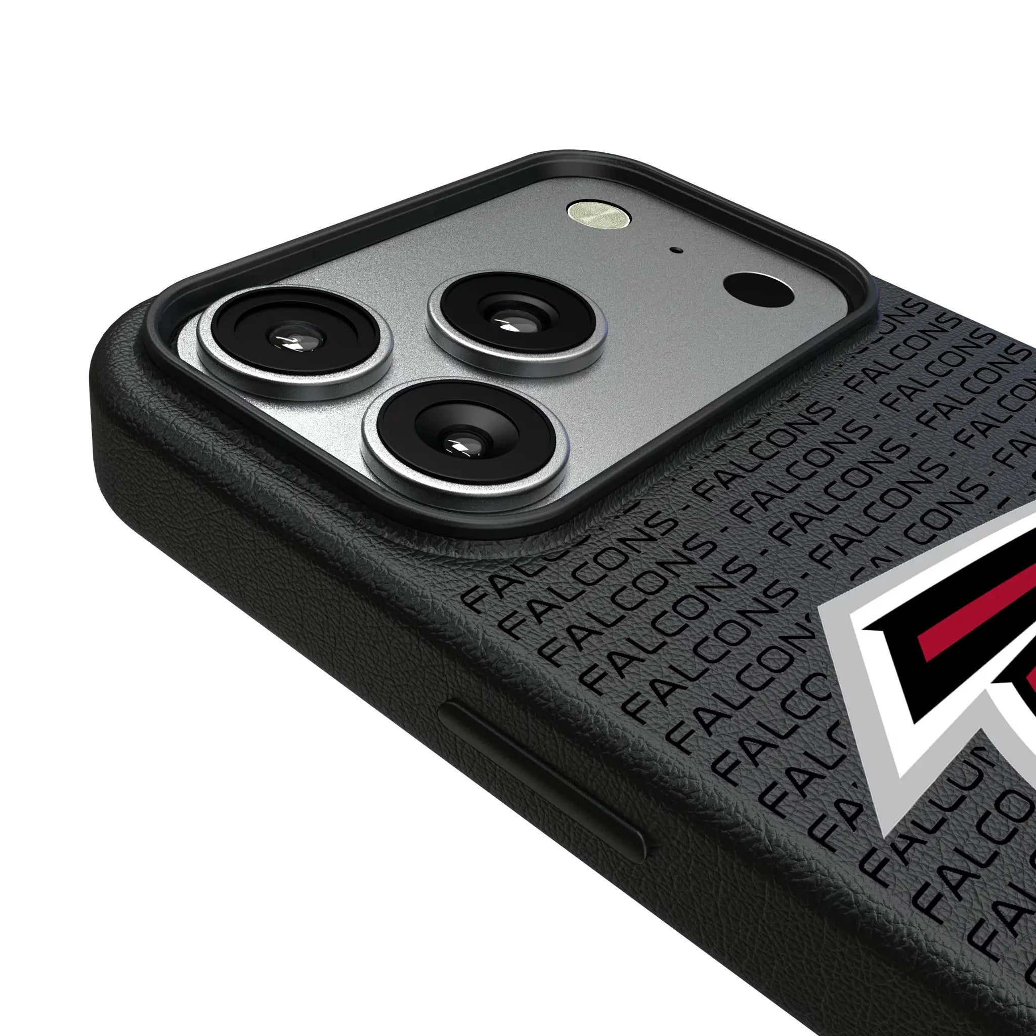 Atlanta Falcons Text Backdrop iPhone MagSafe Compatible Phone Case for Apple iPhone - Detail#Device_iPhone 17 Pro