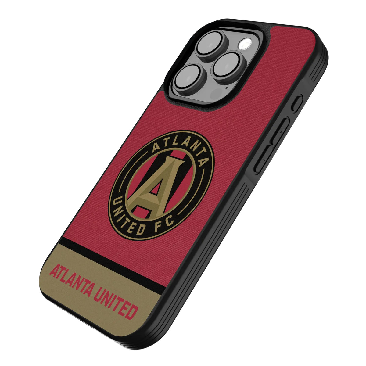 Atlanta United FC Endzone Solid iPhone Bump Phone Case for Apple iPhone - Isometric View