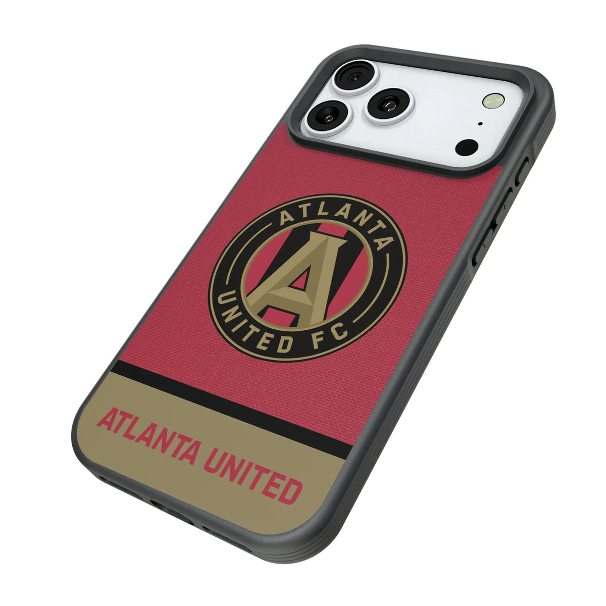 Atlanta United FC Endzone Solid iPhone Bump Phone Case for Apple iPhone - Isometric View#Device_iPhone 18 Pro Max