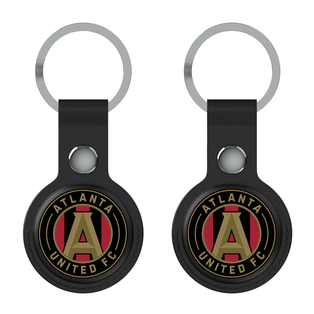 Atlanta United FC Insignia AirTag Black Airtag Holder 2-Pack