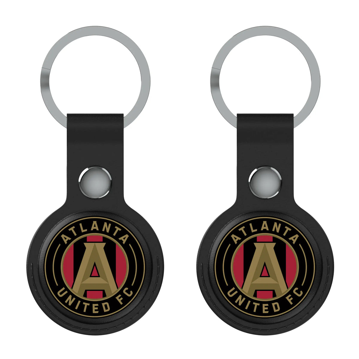 Atlanta United FC Insignia AirTag Black Airtag Holder 2-Pack