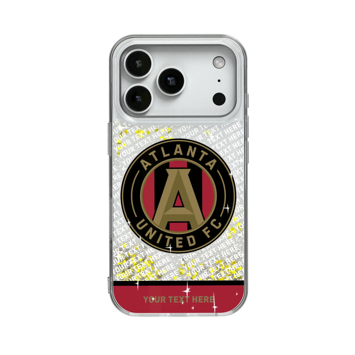 Atlanta United FC Personalized EndZone Plus Glitter Phone Case for Apple iPhone
