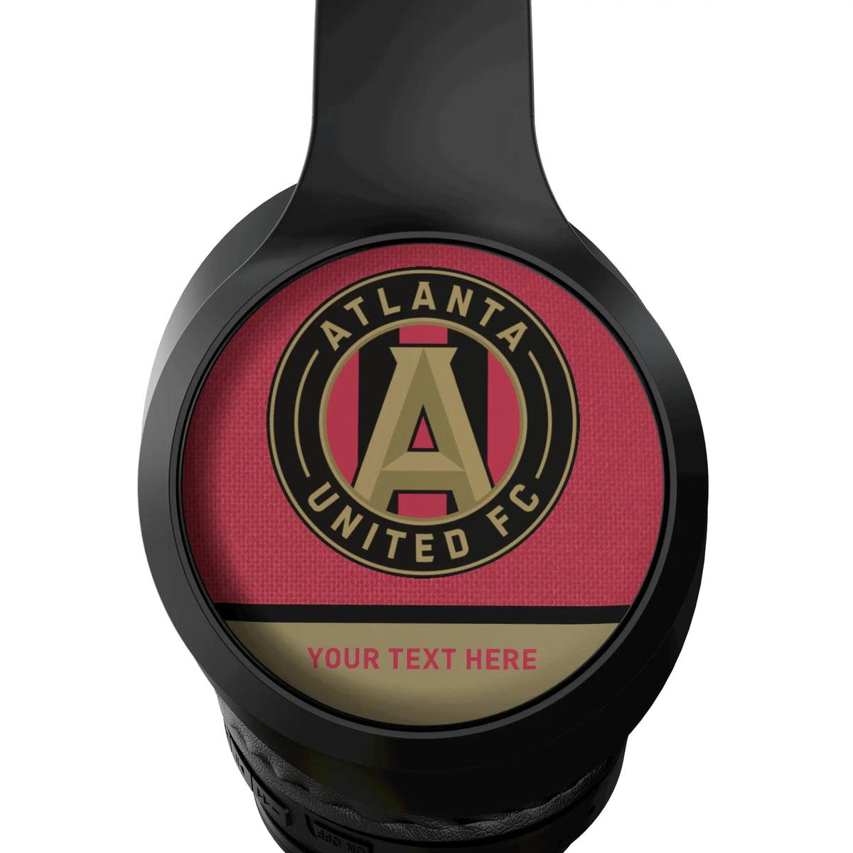 Atlanta United FC Personalized Endzone Solid Wireless Over-Ear Headphones With Case - Detail