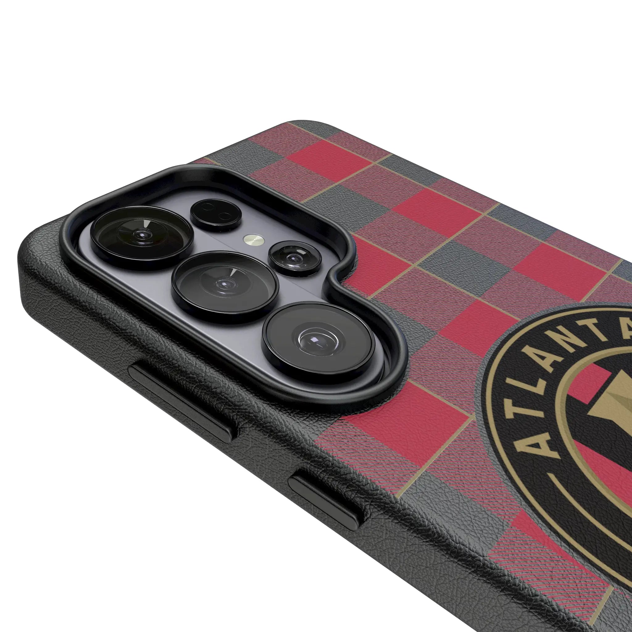 Atlanta United FC Plaid Galaxy MagSafe Compatible Phone Case for Samsung Galaxy - Detail#Device_Galaxy S26 Ultra